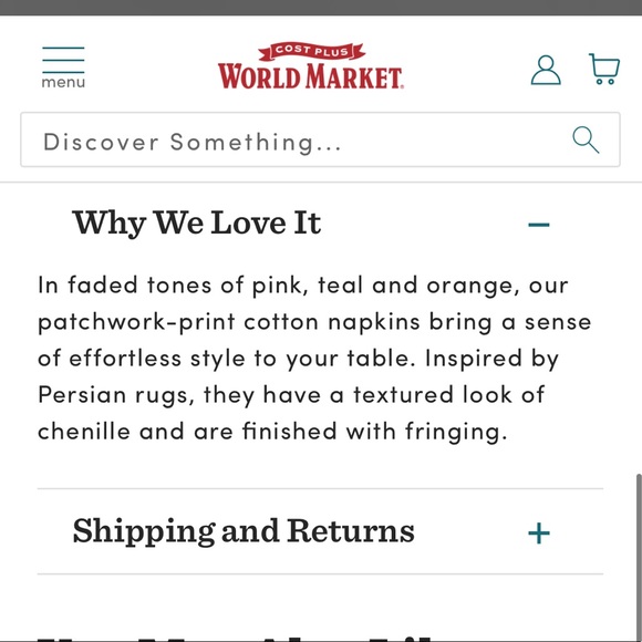 World Market Haveli Napkin - Picture 7 of 8